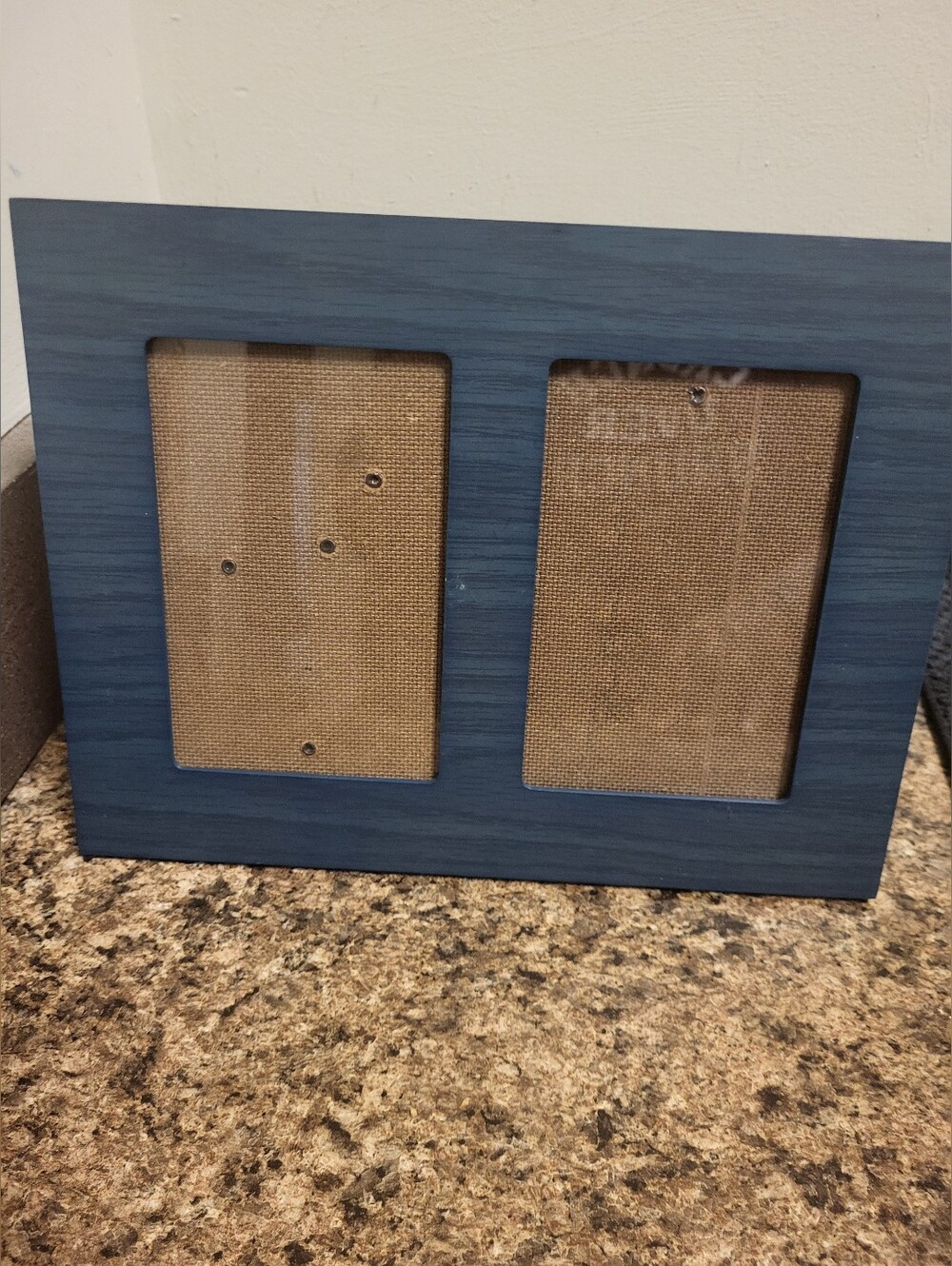🌞 Blue Double Photo Frame